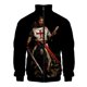 thumbnail image 3 of Chaqueta con cremallera y cuello alto 3D de Monkey Animel para hombre y mujer, chaqueta informal de manga larga, ropa de alta calidad, 3 of 5