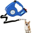 thumbnail image 1 of Correas retráctiles para perros con linterna y dispensador de bolsas de basura Correa automática para pasear perros 3 en 1 de 15 pies, 1 of 5