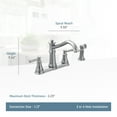 thumbnail image 5 of Moen Belfield Spot Resist Stainless Two-Handle Kitchen Faucet, 5 of 7