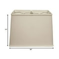 thumbnail image 2 of 16" Off White Throwback Rectangle Linen Lampshade, 2 of 5