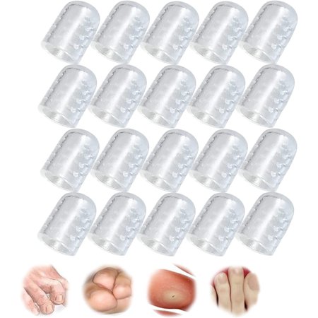 Silicone Breathable Toe Covers,Silicone Anti-Friction Gel Toe Protector. (20PCS)