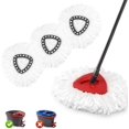 thumbnail image 1 of 3 Pack Mop Heads Replacements for O-Ceda Mop Replace Head Easywring 1-Tank Spin Mop Replacement Head, Microfiber Mop Refills, Deep Cleaning and Machine Washable Mop Head, 1 of 5