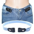 thumbnail image 4 of SPRING PARK Women Men Adjustable Faux Leather Belt Strap Casual All-match Jeans Belt, 4 of 8