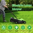 thumbnail image 5 of YYAo 14 Inch Electric Push Lawn Corded Mower with Grass Bag-Green, 5 of 12