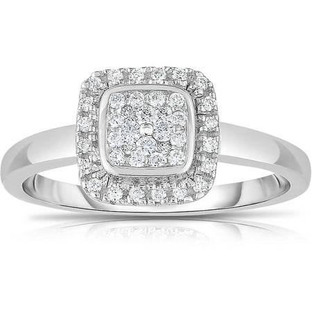 1/4 Carat T.W. Diamond 10kt White Gold Promise Ring with HI/I2I3 Quality Diamonds