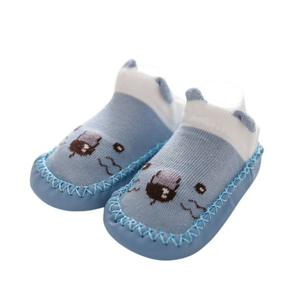 Baby Shoes Girl Formal Cartoon The Floor Socks First Walking Shoes Non- Shoes Boys  Sneakers Size 18 Months-24 Months