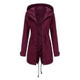 thumbnail image 2 of pxiakgy winter coats for women women light jacket active outdoor trench windbreaker coat with hood lightweight plus size for girls + m, 2 of 8