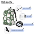 thumbnail image 3 of Rocae Alpaca Faces for Durable Canvas Backpack Leisure Large Bag Travel Rucksack Multi-function Backpack Medium, 3 of 8