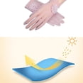 thumbnail image 5 of vlrwzc Women Sun UV Protection Gloves Summer Floral Lace Anti-skid Screentouch Gloves Elegant Fishing Cycling Gloves Wedding Full Finger Gloves, 5 of 7