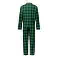 thumbnail image 4 of Jaweiwi Matching Family Plaid Pajamas Set for Christmas, Long Sleeve Shirt with Pants Plaid Sleepwear Loungewear for Holiday Wear, 4 of 10