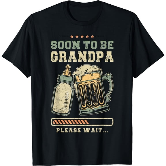 Soon To Be Grandpa, Baby Announcement, Expecting Grandfather T-Shirt