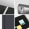 Wilson Jones D-Ring View Binder - 3 Inch Capacity, 8.5x11 Inch, PVC Free, Black Report Cover