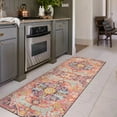 thumbnail image 2 of Lahome Decor 2'x6' Washable Runner Rug for Bedroom,2x6ft Non-Slip Boho Tribal Rug,Clearance! Floral Medallion Entryway Mat Vintage Indoor Accent Carpet for Entryway Kitchen Hallway Office, 2 of 10