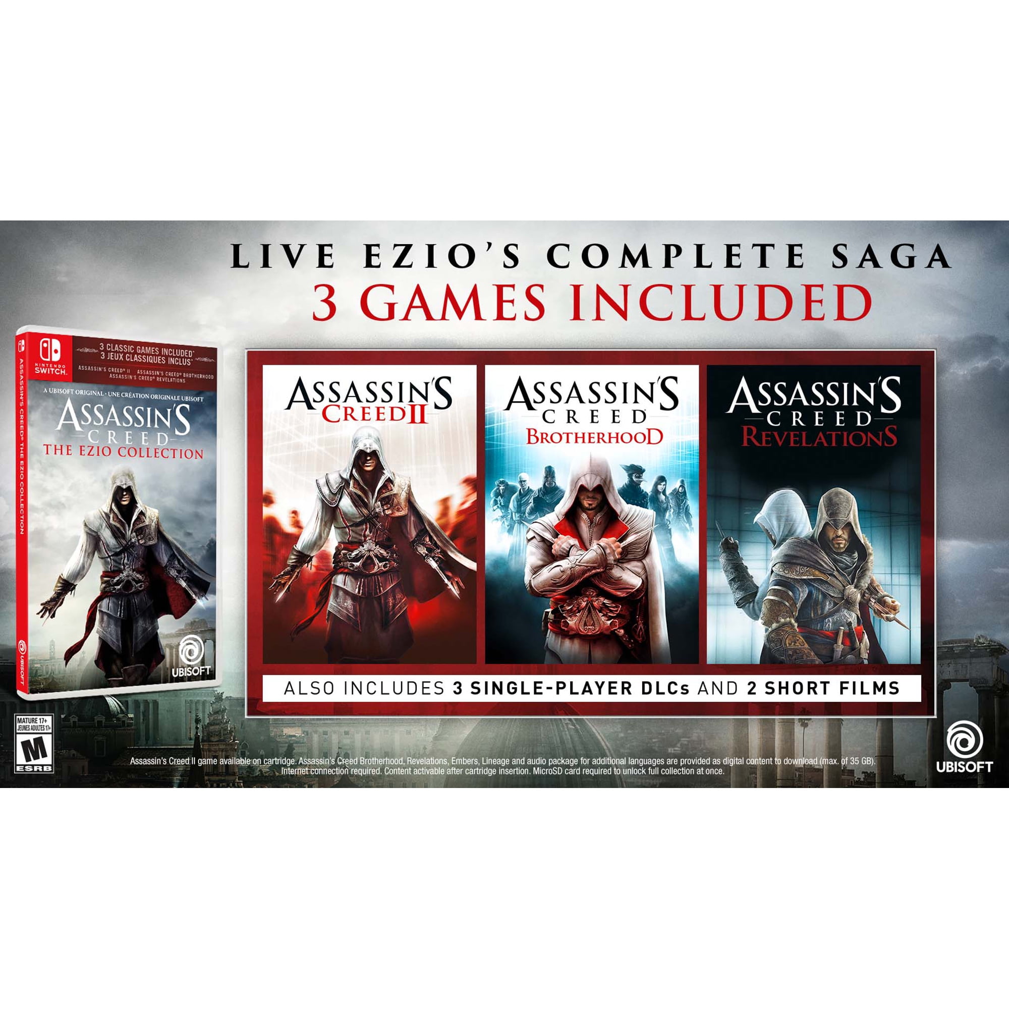 Assassin's Creed: The Ezio Collection é anunciado para Nintendo Switch -  Nintendo Blast