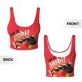thumbnail image 6 of Sports Bra For Women, Sushi Sports Bras For Women High Support, Workout Tank Tops Woman With Removable Cups, 6 of 8