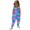 Blue, variant on MIXUE Toddler Girls Jumpsuits & Rompers fish scale print Strappy Sleeveless Pants Casual Bodysuits Outwear,Blue,2-3 Years