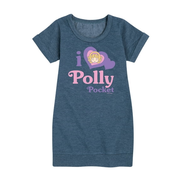 Polly Pocket - I Love Polly Pocket - Toddler And Youth Girls Fleece Dress