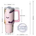 thumbnail image 2 of Halloween Tumbler, Spooky Bat Cup 30oz with Handle and Straw Lid, Insulated Coffee Mug Gift for Family, 2 of 5