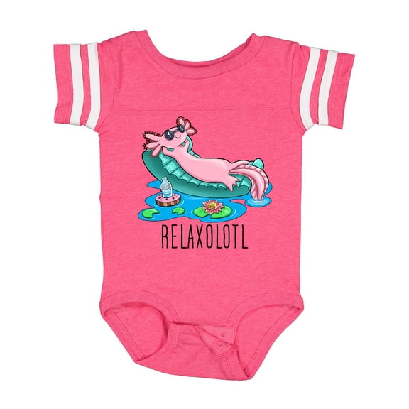 Inktastic Relaxolotl- Cute Axolotl on Summer Vacation Boys or Girls Baby Bodysuit