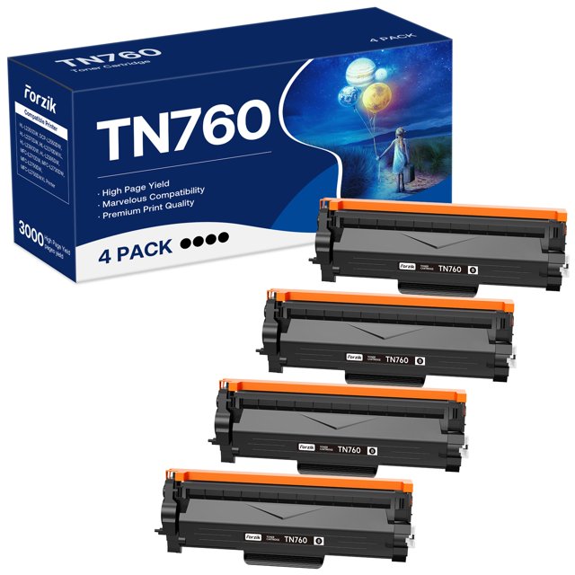 Cartucho de tóner Forzik compatible con Brother TN760 TN730