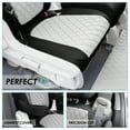 thumbnail image 5 of For 2018–2023 Honda Odyssey FH Group Neoprene Custom Fit Waterproof Car Seat Covers - 2nd Row Gray, 5 of 6