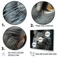 thumbnail image 3 of Designart "Pensive Chartreux Cat Gaze I" Animals Cat Canvas Art Print, 3 of 7