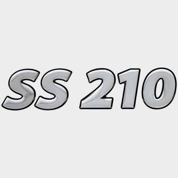 Lowe Pontoon Boat SS 210 Raised Decal 2258091 | Mirrored Silver Sticker