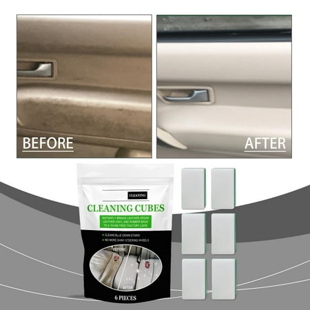 

Car Leather Cleaning Sponge Wipe No Wash And Portable Stain And Oil Removal And Cleaning Block Fiberglass 420 Glass Bundle Shoe Washing compatible with Machine Evaporator Foam Resonate Spray Window