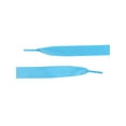 thumbnail image 3 of Women's Extra Wide Shoestrings Flat Satin Ribbon Shoelaces for Sneakers 2 Pairs Sky Blue 100cm/39.4", 3 of 4