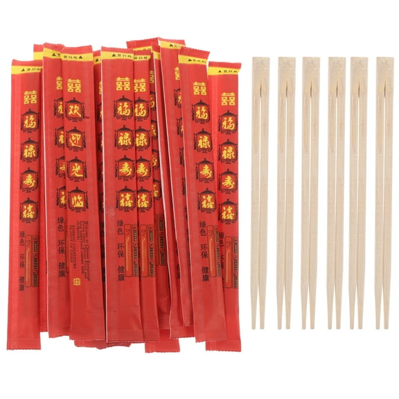 38 Pairs Disposable Bamboo Chopsticks 9 Inch Individually Wrapped For Wedding Banquets And Celebrations