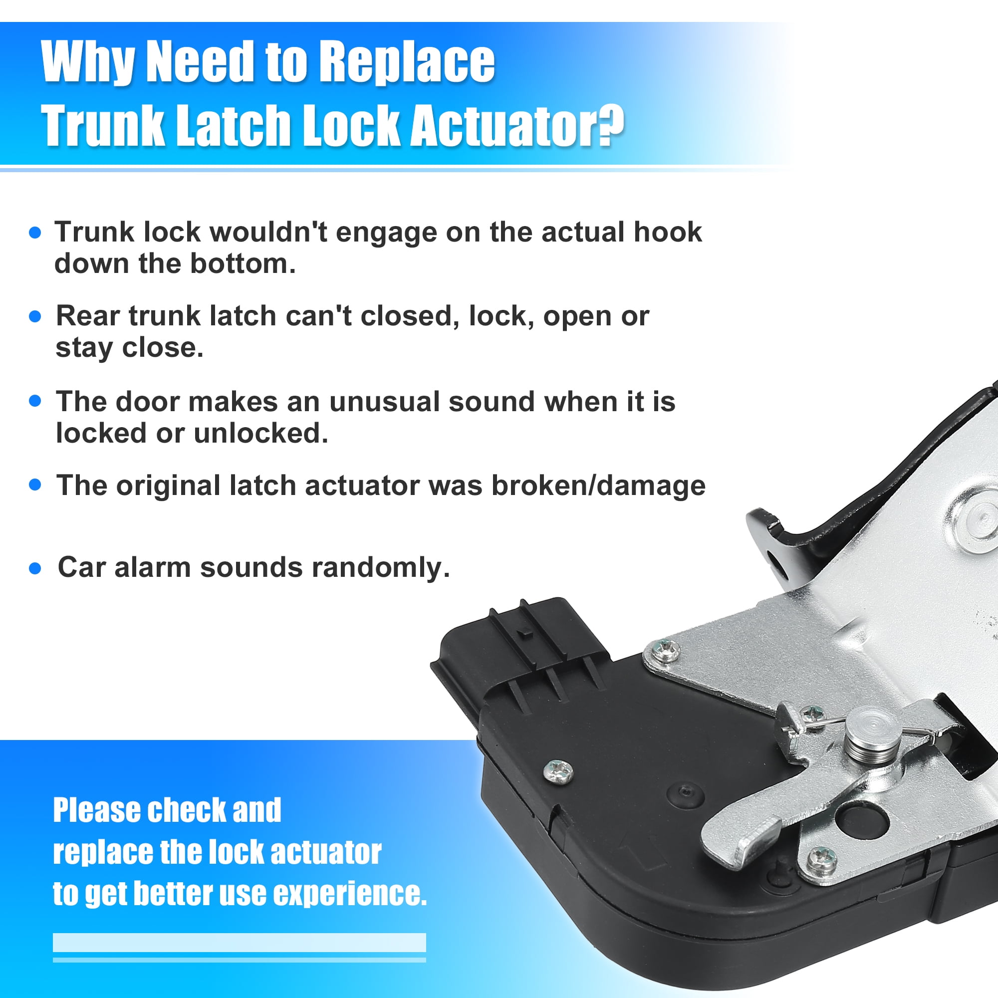 Common Causes and Symptoms of a Faulty Trunk Lock Actuator - In