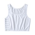 thumbnail image 1 of Mujeres transpirable pecho pecho aglutinante hebilla lateral chaleco corto Tops aglutinante de pecho ropa interior camisetas sin mangas vendaje de envoltura de pecho inalámbrico, 1 of 4
