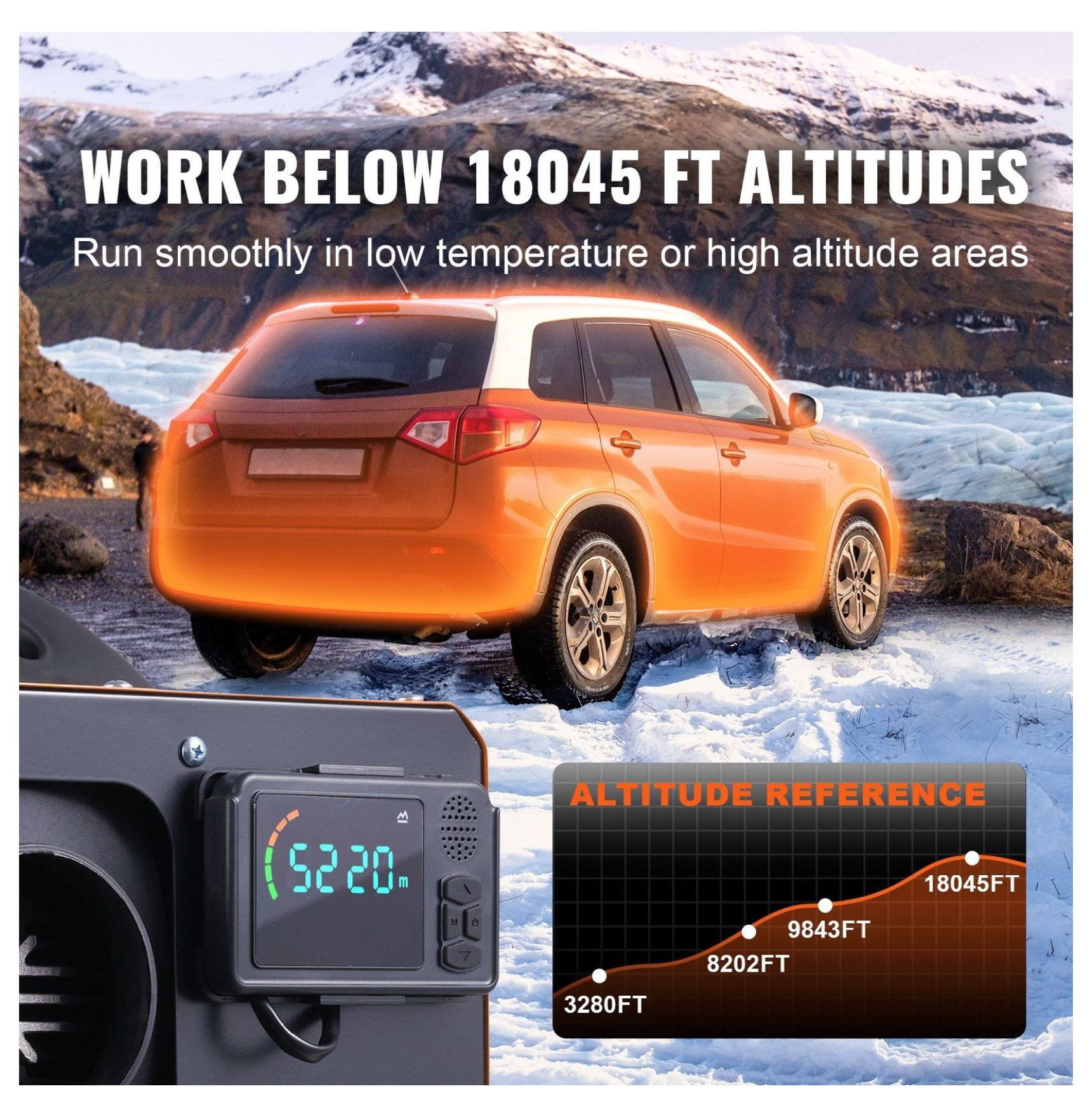 Diesel Air Heater 12V 5KW Bluetooth LCD for RV Car Truck Indoor - All-in-One Portable Diesel Heater with Remote Control & Altitude Compensation