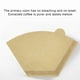 thumbnail image 5 of Papel de filtro de café con forma de abanico cónico: filtros desechables de pulpa de madera sin blanquear para goteo,preparación manual,compatible con máquina, 5 of 8