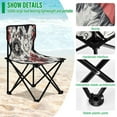 thumbnail image 4 of BZSMCE Camping Chairs Modern Timeless Blossoms Pattern Folding chair, 4 of 8