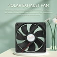 Qtmnekly 20W Solar Exhaust Fan Air Extractor 6 Inch Mini Ventilator