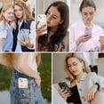 thumbnail image 2 of Case for iPhone 13 6.1 inch, Glitter Cute Iridescent Butterfly Pattern Sparkly Bling Laser Case Soft TPU Bumper Slim Protective Women Girls Phone Cover - White, 2 of 16