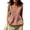 Pink, variant on TGSLY Women's Linen Deep V-Neck Tank Tops Dressy Casual Ruffle Detail Solid Color Sleeveless Vest Lightweight Soft Elastic Waist Tshirts L