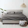 thumbnail image 4 of Linen Market Ultra Soft Easy Care Microfiber 16" Deep Pocket Basic 3 Piece Bed Sheet Set with Pillowcases, Gray, Twin, 4 of 10