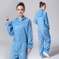 thumbnail image 1 of Combinaison à Capuche Antistatique Vêtements de Protection Réutilisables Isolés du Contact Humain Anti-Poussière et Antistatique, 1 of 8