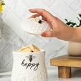 thumbnail image 3 of Young's Inc. Ceramic Honey Bee Cookie Jar with Lid and Handle – Honeycomb Design, 5.75" x 5.83" x 7.87", Decorative and Functional Kitchen Storage - Tea Canister, 3 of 9