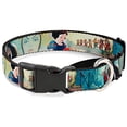 thumbnail image 1 of Buckle-Down Snow White Dwarves Old Witch Evil Queen Scenes Disney Martingale Plastic Clip Collar, 1 of 1