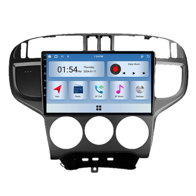 RoverOne 6+128G Stéréo Voiture Android Bluetooth Carplay GPS pour Hyundai Matrix 2001-2010