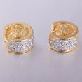 thumbnail image 4 of Boucles d'Oreilles en Strass Plaqué Or Femmes Femmes de Luxe, 4 of 5