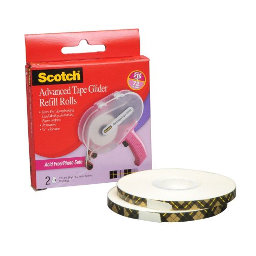 Scotch 085RAF 1/4Inch by 36Yard Acid Free ATG Advanced Tape Glider
