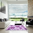thumbnail image 7 of Ahgly Company Machine Washable Indoor Square Transitional Blossom Pink Area Rugs, 5' Square, 7 of 7