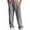 01# Light Gray, variant on Waffle Sweatpants Men Textured Drawstring Waist Solid Wide Leg Straight Joggers Casual Comfy Workout Lounge Pants Black M