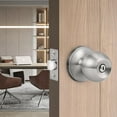 thumbnail image 4 of Door Handles Privacy Door Knobs Interior Door Handles for Bed/Bathrooms Left/Right Handing Door Handle with Lock No Keys, 4 of 7