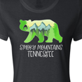 thumbnail image 4 of Inktastic Smoky Mountains, Tennessee- Mountains and Bear Shape Women's T-Shirt, 4 of 5