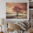 thumbnail image 2 of Designart "Ephemeral Glow Sky Photo" Landscapes Trees Print on Natural Pine Wood, 2 of 5